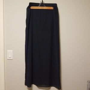 Blue maxi skirt